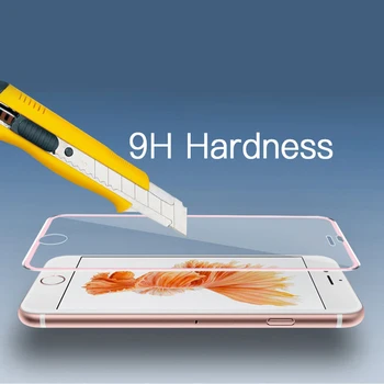  9D Закалено Стъкло От Алуминиева Сплав За iPhone 6 6S 8 7 Plus на Защитен филм на Цял Екран За iPhone 11 Pro X XS MAX XR 5 SE 5S