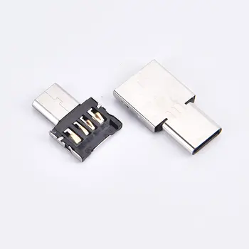  OTG Тип C USB-C Micro USB КЪМ USB Адаптер Тип-c Кабел За предаване на ДАННИ, Конвертор За Xiaomi Huawei Samsung Мишка Usb Флаш-Памет 10 бр.