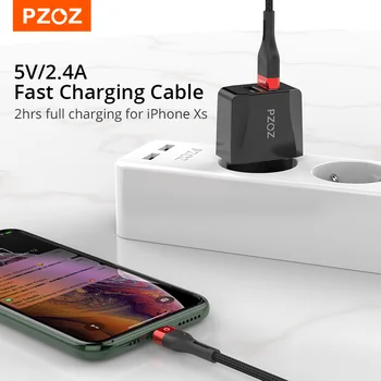  USB кабел PZOZ за iPhone 13 12 11 Pro Max SE X XS 8 7 6 6 s, Плюс 5 5S iPad Air Pro Mini 5 За iPad, iPhone Кабел, Бързо Зарядно устройство