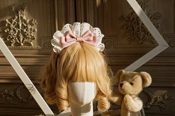  Аксесоари За Коса-Ръчна изработка Многоцветен Кукла-Прислужница на Лолита Лента За Коса в Стил Средна Древността Детски шапки КС
