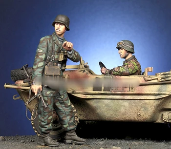  1/35 Фигурка модели от смола GK,военна тема на Втората световна война (на колата) В разглобено и неокрашенном формата на