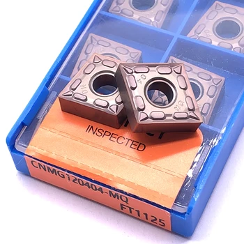  10 бр. RCKLCY Цементированный карбид CNMG120404 MQ FT1125 на Струг с ЦПУ Стругове инструменти Струг За Обработка на Детайли от неръждаема стомана