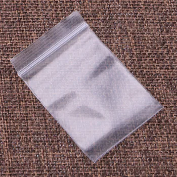  100 бр. Прозрачна Пластмасова Закрывающаяся Целофан Малка чанта Опаковка За съхранение на О-чанти Бижута джоб с цип Поли Чанти 8 Размера
