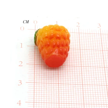  10шт 3D Малини, Диви Плодове Плодове Смола Окачване Сладки Мини-Хранителни Обеци с Висулка Аксесоар само За Производство на Бижута