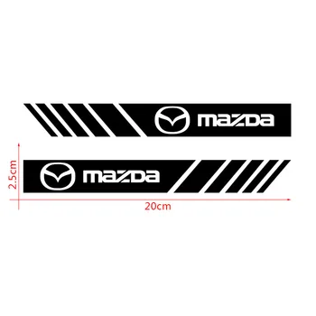  2 бр. Етикети на огледалото за обратно виждане на автомобила драскотини етикети за заден ход за Mazda 323 2 4 5 6 7 8 cx5 cx3 cx30 626 2010 2020 rx8 MX5 Atenza