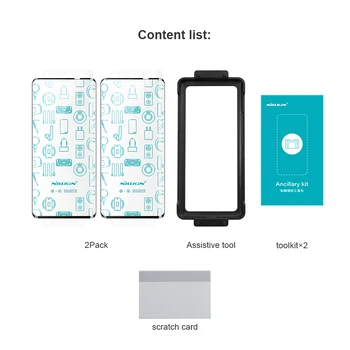  2 Бр. Защитно фолио за екран от стъкло за Samsung Note 20 Ultra 5 г Nillkin Пълно Покритие на Безопасно Закалено Стъкло за Galaxy Note20 Ultra