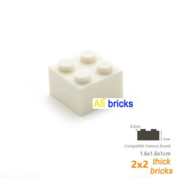  20 бр/лот САМ Блокове Строителни Тухли с Дебелина 2X2 Технология Монтаж на Строителни Играчки за Деца, Съвместими С Марката