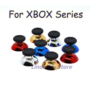  200 бр. за Xbox серия S X Chrome 3D аналогов капачки за палеца за xbox one контролер гъби делото рокер джойстик капачка за шапки