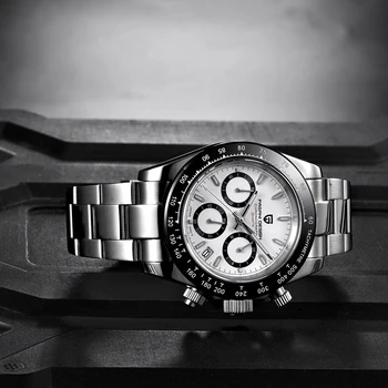  2020 Дизайн PAGANI Най-добрата марка клас Апартамент За мъжки Спортни Часовници с хронограф Бизнес Сапфировые Водоустойчиви часовници е от Неръждаема Стомана Reloj Hombre