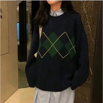  2021 Есенно-зимни дрехи, Дамски блузи, Големи Топли дамски корейски модерен естетически качулки Harajuku Женски пуловер Y2k