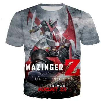  2021 Нова японската тениска Mazinger Z За мъже/жени Тениски с 3D принтом Ежедневни риза в стил Харадзюку Градинска облекло Върховете на извънгабаритни