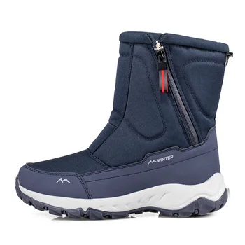  2021 Нови мъжки Зимни обувки топли зимни обувки За мъже Удобни Външни туристически обувки страничен цип Мъжки дишаща чифт маратонки