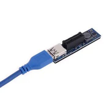  2022 PCI-E Странично Mini PCIE за Разширение PCI-E X1 Порта SATA Адаптер за Карта за Разширяване на джак с 30 cm кабел USB удължителен Кабел