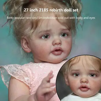  27-инчов Комплект кукли за Преродения Бети е Популярна Рядка Лимитированная серия с отворени очи, тялото и V4U5