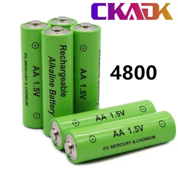  4-12 бр. 1,5 AA батерия 4800 mah Акумулаторна батерия NI-MH AA от 1,5 батерия за часа на мишката компютри, играчки и така нататък+Безплатна доставка