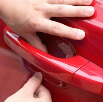  4ШТ филмът Винил Драскотини върху Дръжката на колата за Lada Granta визуален контрол Vesta