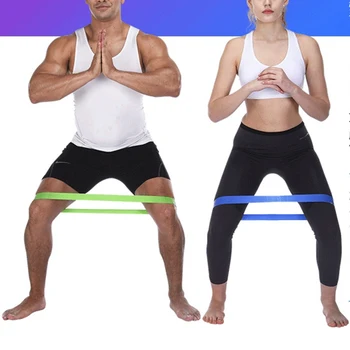  5 Цвята Дъвка за йога с съпротива За вътрешно и външно фитнес оборудване 0,35 мм-1,1 мм за пилатес, Спортни спортни гума за тренировки