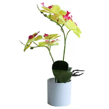  50% Горещ изкуствен Бонзай Ярък устойчив на абразия, Без да искаш Орхидея Имитация на Бонсай Цвете за градината