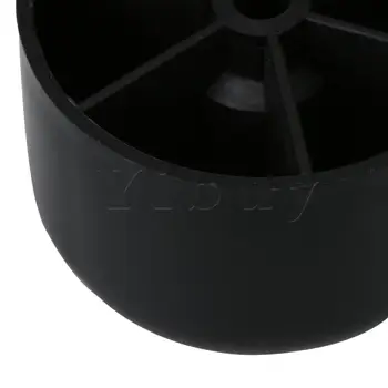  8 x Кръгли Черни Пластмасови Крачета Маса с Диаметър от 50 мм за Крака на Маса, Стол и Легло