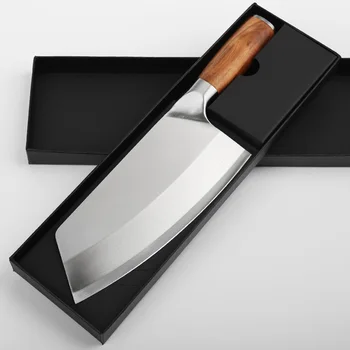  8-инчов Кухненски Нож От Неръждаема Стомана За Рязане на Месо Секира За Нарязване на Зеленчуци Китайски Нож на Главния Готвач