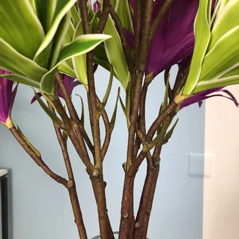  83 см Изкуствени Растения Лилия, Листа Голям Тропически Палми Фалшиви Клони Бамбук Джунглите Зелени Растения за дома в саксии