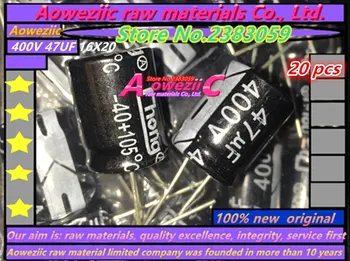  Aoweziic 20 БР 400 47 ICF 16X20 висока честота на електролитни кондензатори с ниско съпротивление 47 UF 400 16*20