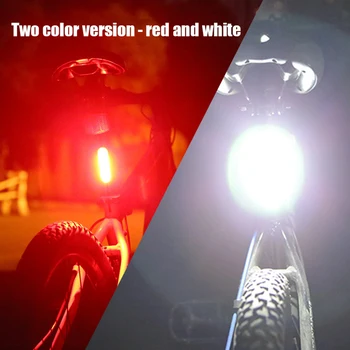  COB LED Задни Задна светлина за велосипед с Висока Яркост Велосипеден Задна светлина USB Акумулаторна Сигналната лампа за Сигурност нощно Каране