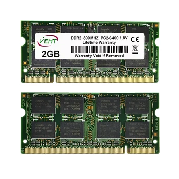  DDR2 2gb PC2-6400S DDR2 667 Mhz 800mhz PC2-5300S 200pin 1,8 НА SO-DIMM се Използва търговия на Едро оперативна памет за лаптоп Оперативна памет memoria оперативна памет ddr2 2 GB