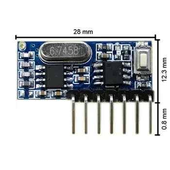  FUNSHION 433 Mhz Супергетеродинный Радиочестотни Модул Предавател и приемник на дистанционното управление на ключа за безжичен модул Arduino си Сам 