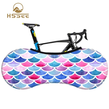  HSSEE 2020 Серия Mermaid Модерен Велосипеден Прахоустойчив Калъф Висококачествена и еластична тъкан Пътен под наем Закрит Прахоустойчив Калъф Аксесоари за велосипеди