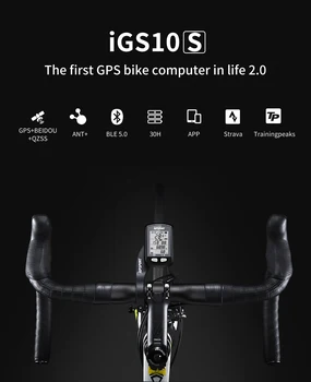  IGPSPORT iGS10s GPS Велосипед за измерване на Скоростта на Безжичен Километраж под Наем IPX6 Водоустойчив BLE5.0 Велосипеден компютър