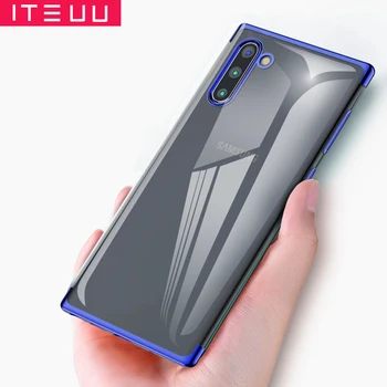  ITEUU TPU Прозрачен Калъф за мобилен телефон с покритие покритие за Samsung Galaxy NOTE 10 / Note 10 Plus Седалките Мека Прозрачна Капачка Луксозна обвивка