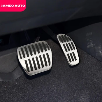  Jameo Auto 2 бр./компл. Интериорът на автомобила от неръждаема стомана Педал на Гориво Педалите Капак за Nissan Ритници 2017-2020 AT MT Аксесоари