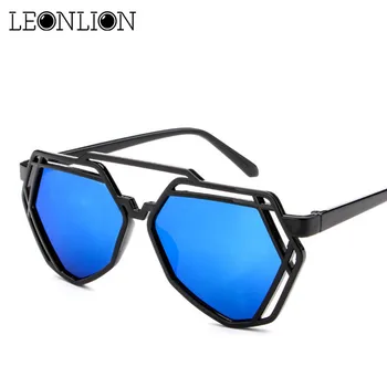  LeonLion 2021 Преливащи Кухи очила Feminina най-Добрите маркови дизайнерски слънчеви очила Дамски Луксозни бонбони Дамски Слънчеви очила на открито