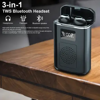  M6 Bluetooth-съвместими Слушалки 5,0 4000 mah зарядно устройство ще захранване на скоростната Безжични Слушалки TWS С Микрофон Водоустойчиви Спортни Слушалки