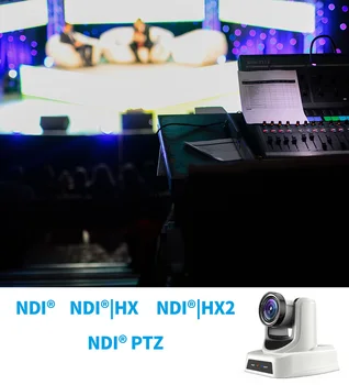  PTZ камера SMTAV NDI с 30-кратно + 8-кратно увеличение Камера за директно излъчване с HDMI 3G-SDI, както и IP-изходи NDI HX 4.5 за църковния бизнес и т.н