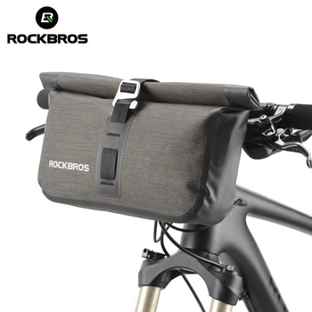  ROCKBROS 5-6 Л Велосипедна чанта с Голям Капацитет Водоустойчив Предната Тръба Велосипедна чанта МТБ Чанта за управление Предната рамка Аксесоари за велосипеди