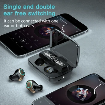  TWS 5.1 Bluetooth Слушалки Безжични Слушалки Air Pro Plus 9D Стерео Слушалки Спортни Водоустойчиви Слушалки Слушалки с телефони