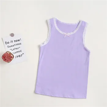  VIDMID за малки момичета тениски без ръкави, жилетки, детски памучни дантелени цветя дрехи за малките момичета детски дрехи, блузи, тениски риза 4095 06