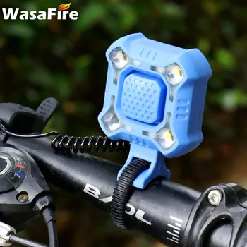  WasaFire 350lm 4*XPE LED Велосипеден фенер Автомобилни Фарове 140 db Аудио сигнал, USB Акумулаторни Велосипедни Фарове с камбана Аксесоари за езда