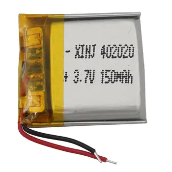  XINJ 3,7 НА 150 ма Полимерна Литиево-литиева Батерия Липо 402020 За Смарт Часа Mp4 Bluetooth Слушалки, Говорител на Секретаря на Шофиране