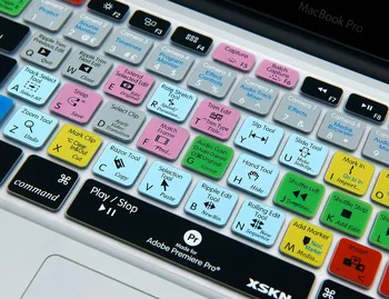  XSKN за Безжичната Клавиатура на Apple, Adobe Premiere Pro CC Силиконова бърз Клавиш за Бърз достъп Корица на Клавиатурата /Магическа клавиатура Bluetooth
