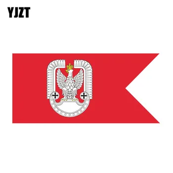  YJZT 14 см*6,5 cm Оформление на Автомобила Полски Флаг ВВС на Полша Стикер за Автомобил Колата Стикер 6-1567