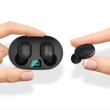  Youpin E6s смарт-цифров дисплей безжична спортна Bluetooth слушалки с намек за батерията в ухото стерео слушалки