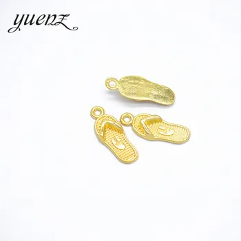  YuenZ 20 бр Античен Сребърен цвят чехли Висулки, Висулки за Гривна, Колие направи си САМ Изработка на бижута Търсене на Аксесоари N134