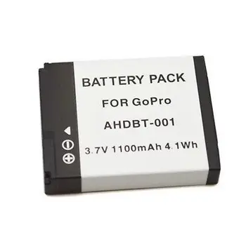  Акумулаторна литиево-йонна батерия за видеокамери GoPro HD HERO, HERO2, HERO 2 и GoPro AHDBT-001,AHDBT-002 3,7 В,1100 mah
