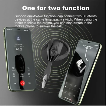  Безжична Bluetooth слушалка С микрофон Слушалки Bluetooth Слушалки Акумулаторни В режим на дълго очаквания Безжични слушалки хендсфри