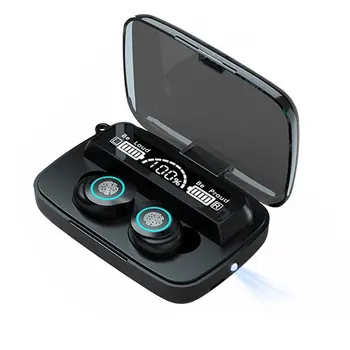  Безжична връзка M17 със зарядно устройство за слушалки Безжични слушалки 5.1 Bluetooth-съвместими слушалки TWS Touch Водоустойчиви Спортни