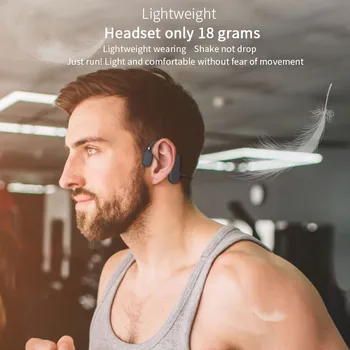  Безжична Ухото на Куката Bluetooth-съвместими Слушалки Спортни Слушалки в ушите С Микрофон Слушалки Костна Проводимост За Iphone Xiaomi