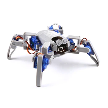  Бионический Четириног Робот-man Комплект за Arduino 3D печатна обвивка на Пластмасови детайли ПРЪТ Ползающий Робот Бионическое тялото